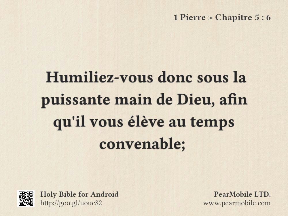 1 Pierre, Chapitre 5:6